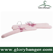 Pink Satin Padded Hanger with Matel Hook